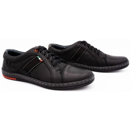 Olivier Zapato casual piel hombre 238GT negro 5