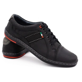 Olivier Zapato casual piel hombre 238GT negro 7