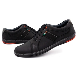 Olivier Zapato casual piel hombre 238GT negro 9