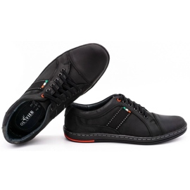 Olivier Zapato casual piel hombre 238GT negro 2