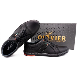 Olivier Zapato casual piel hombre 238GT negro 3