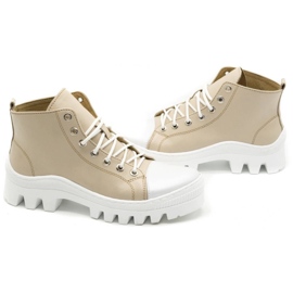 Polbut Botas mujer piel D1 beige 8