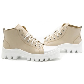 Polbut Botas mujer piel D1 beige 9