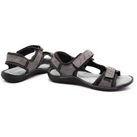 Olivier Sandalias hombre piel 295K gris 10