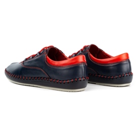 Olivier Zapatos casual hombre 312K azul marino grano 5