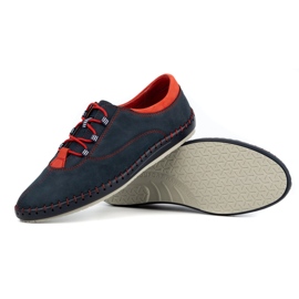 Olivier Zapato casual hombre 312K azul marino nubuck 3