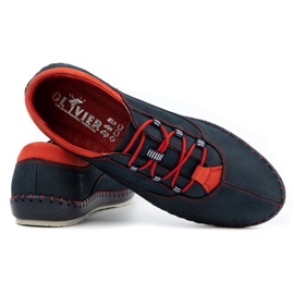Olivier Zapato casual hombre 312K azul marino nubuck 4