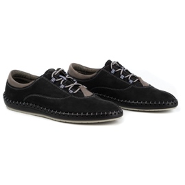 Olivier Zapatos casual hombre 312K negro nubuck 2