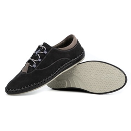 Olivier Zapatos casual hombre 312K negro nubuck 3