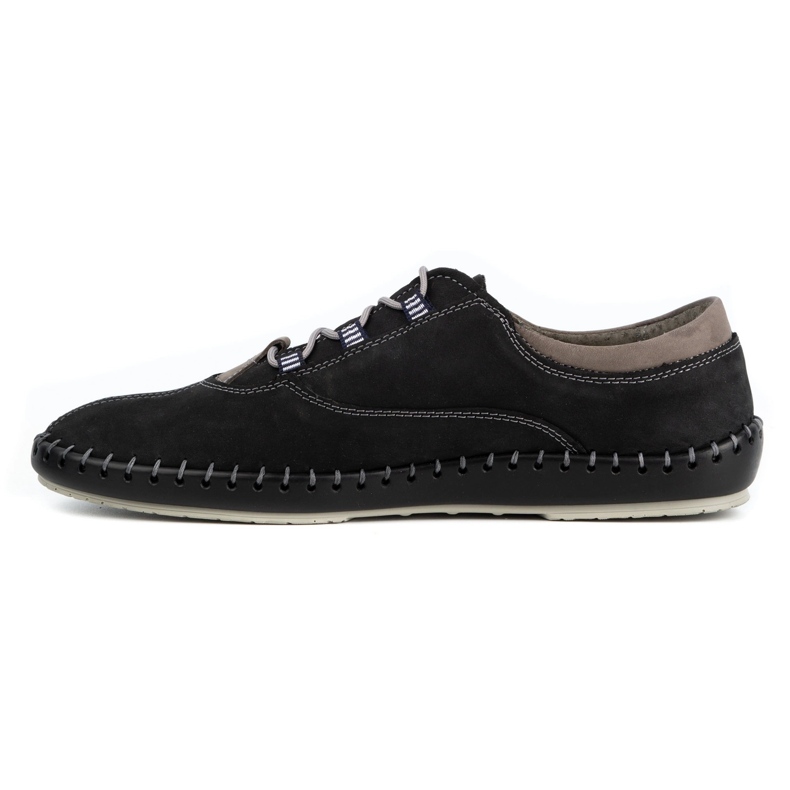 Olivier Zapatos casual hombre 312K negro nubuck 1