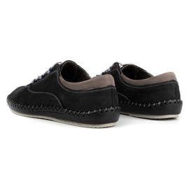 Olivier Zapatos casual hombre 312K negro nubuck 5