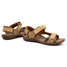 Olivier Sandalias hombre piel marrón 295K 7
