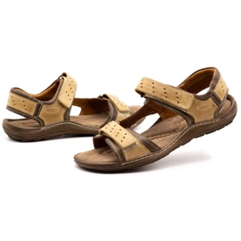 Olivier Sandalias hombre piel marrón 295K 9