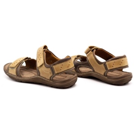 Olivier Sandalias hombre piel marrón 295K 1
