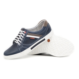 Polbut Zapatos de hombre J47 azul marino con gris multicolor 3