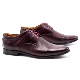Olivier Zapatos formales de hombre 710 claret rojo 2