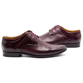 Olivier Zapatos formales de hombre 710 claret rojo 5