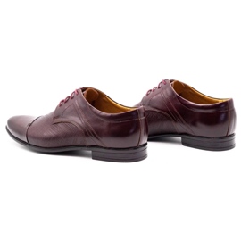 Olivier Zapatos formales de hombre 710 claret rojo 7