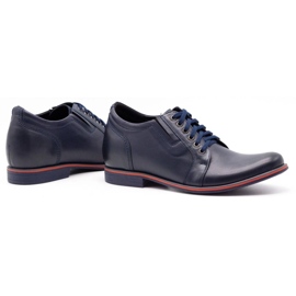 Olivier Zapatos de hombre aumentando P24 azul marino 4
