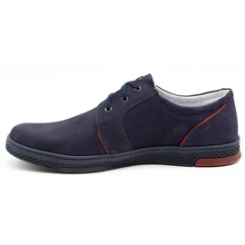Joker Zapato casual piel hombre 322/2 azul marino 2