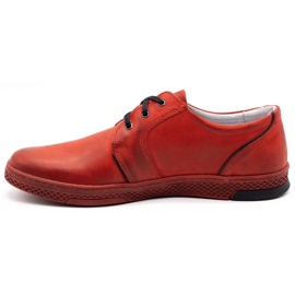 Joker Zapato casual piel hombre 322/2 rojo 3