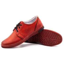 Joker Zapato casual piel hombre 322/2 rojo 5