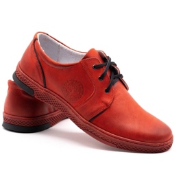 Joker Zapato casual piel hombre 322/2 rojo 6