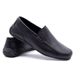 Polbut Mocasines hombre piel 2105 grano negro 4