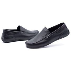 Polbut Mocasines hombre piel 2105 grano negro 6