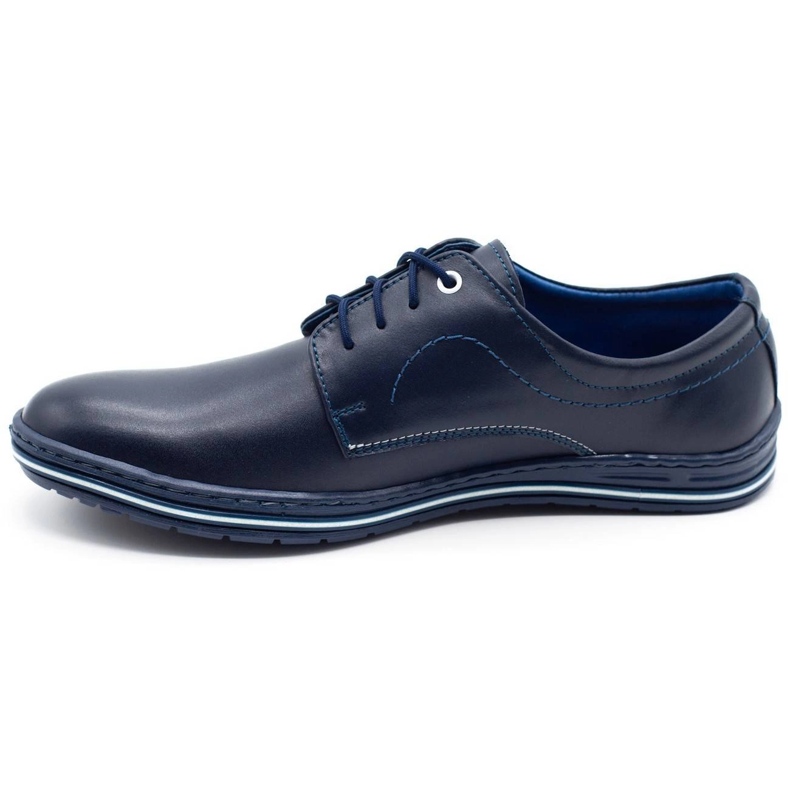 Lukas Zapatos de piel para hombre 295LU azul marino 1