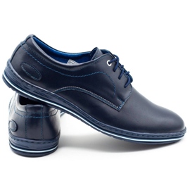 Lukas Zapatos de piel para hombre 295LU azul marino 3
