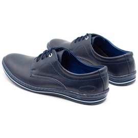 Lukas Zapatos de piel para hombre 295LU azul marino 6