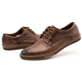 Olivier Zapatos de piel para hombre 295LU marrón 8