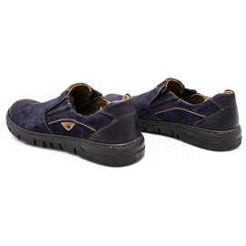Joker Zapato sin cordones hombre piel 507J azul marino 8