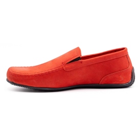 Polbut Mocasines hombre piel 2105 rojo 1