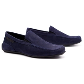 Polbut Mocasines hombre piel 2105 azul marino 2