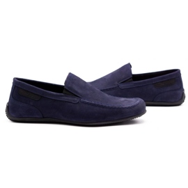 Polbut Mocasines hombre piel 2105 azul marino 5