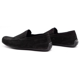 Polbut Mocasines de piel para hombre 2105P negro 7