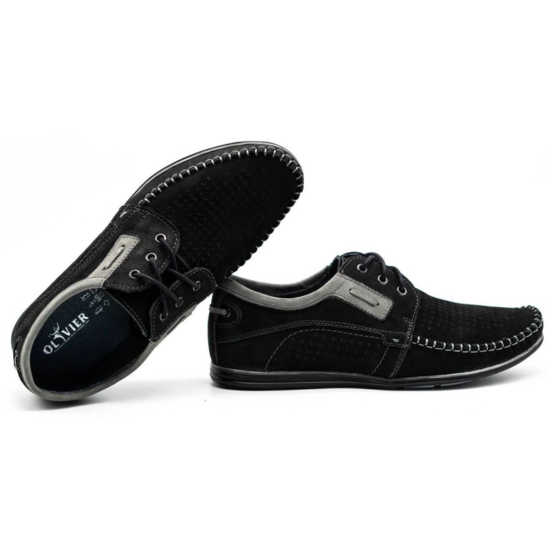 Olivier Mocasines hombre piel negro 4228 2