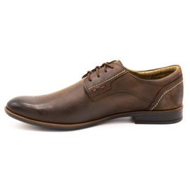Zapatos de hombre de piel Olivier 305GT marrón 1
