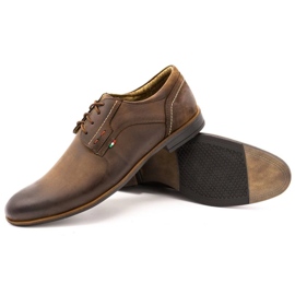 Zapatos de hombre de piel Olivier 305GT marrón 3
