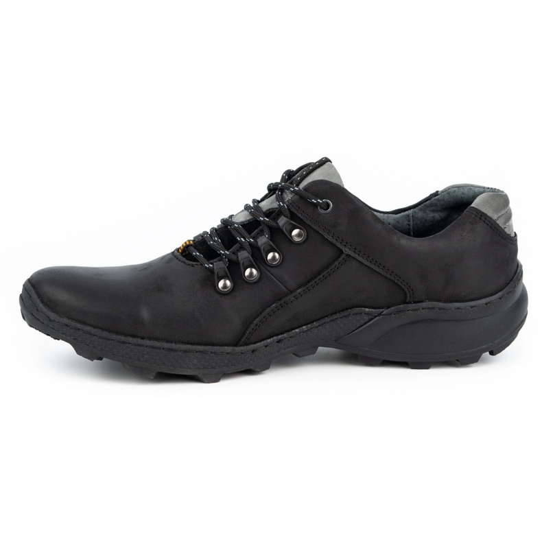 Olivier Zapatos de trekking hombre 296GT negro 1
