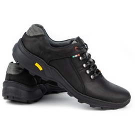 Olivier Zapatos de trekking hombre 296GT negro 4