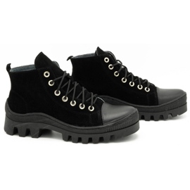 Polbut Botas de mujer de piel D1 negro 2
