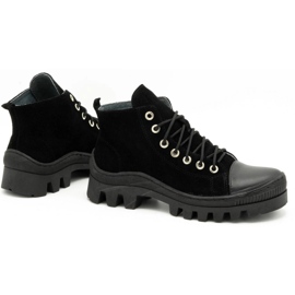 Polbut Botas de mujer de piel D1 negro 4