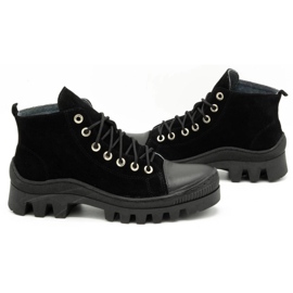 Polbut Botas de mujer de piel D1 negro 5