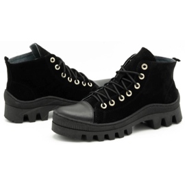 Polbut Botas de mujer de piel D1 negro 6