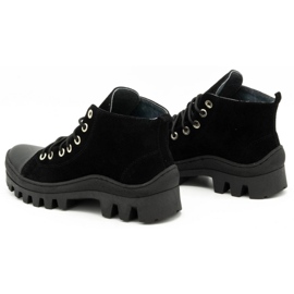 Polbut Botas de mujer de piel D1 negro 7