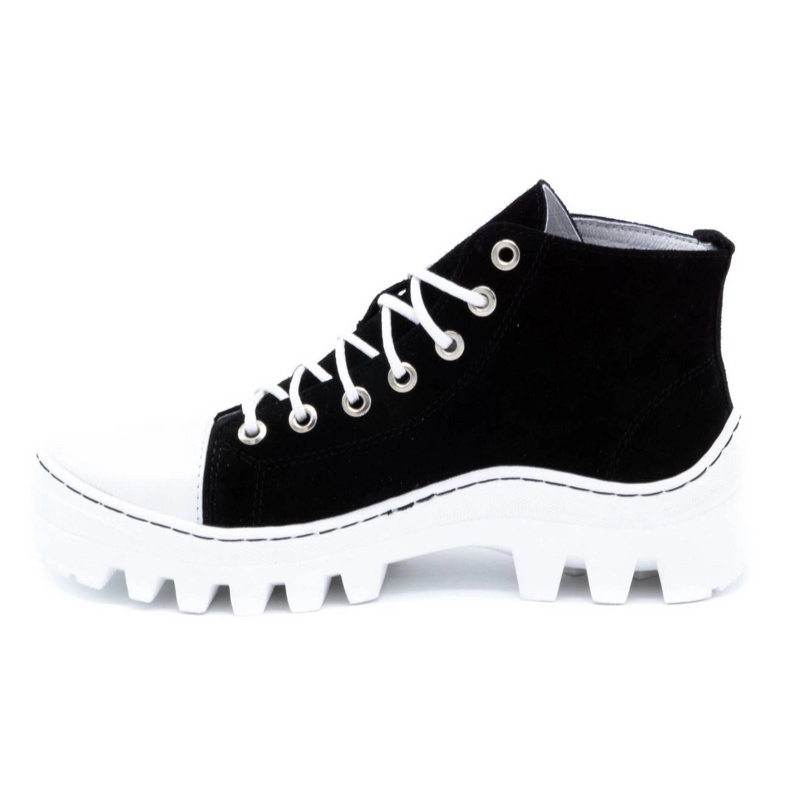 Polbut Botines mujer piel D1 negro perla 1