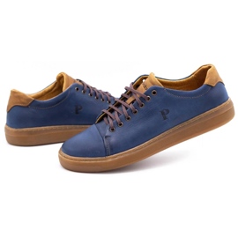 Polbut Zapato piel hombre 2109 azul marino 6